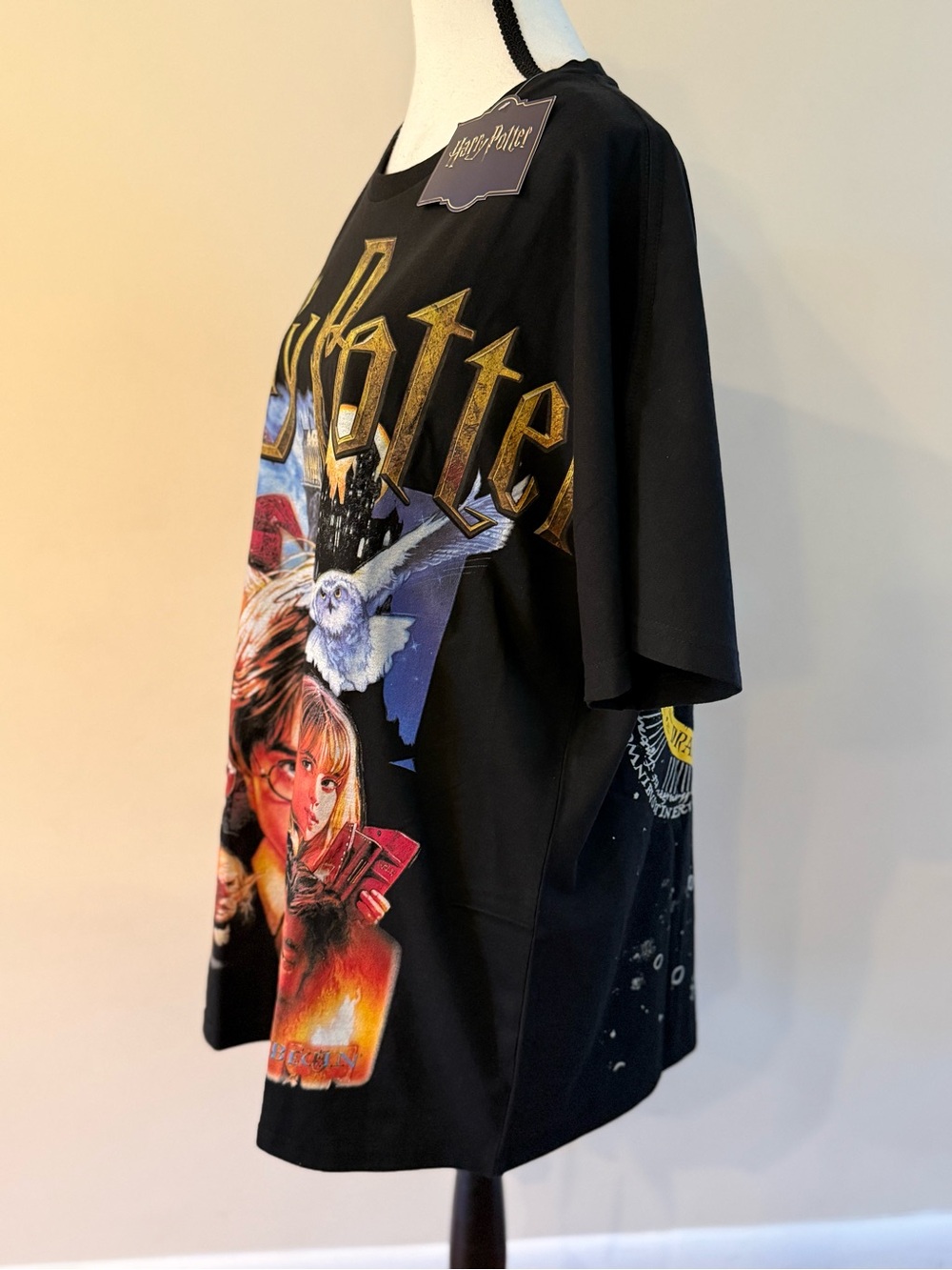 Warner Bros. Harry Potter Men’s Black Graphic Tee 2x - Picture 6 of 7